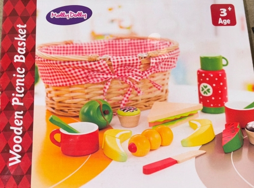 MollyDolly Houten Picknickmandje