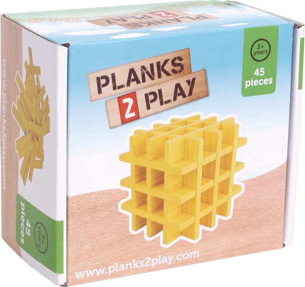 Bestaan Verbieden hoesten Planks2Play Houten Plankjes 45 Stuks Geel Online | Aanbieding bij PlusToys